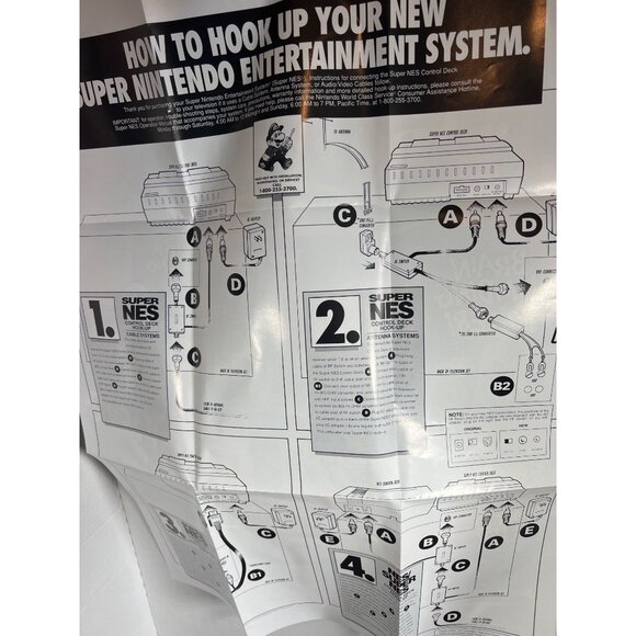 Super Nintendo Entertainment System Console Bundle W/ Controllers Games & Manual - Picture 8 of 14